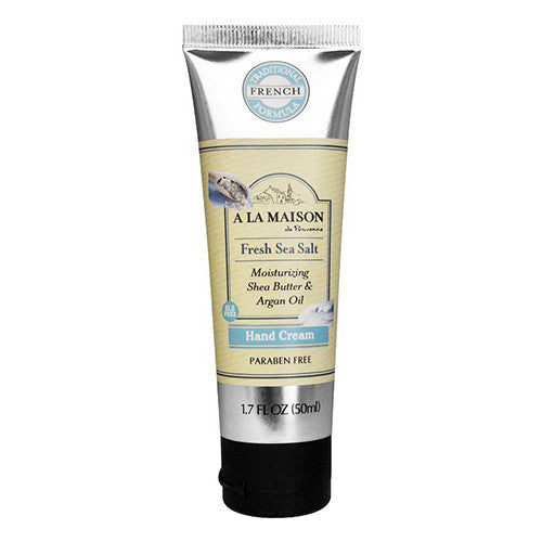 A La Maison Fresh Sea Salt Hand Cream with Moisturizing Shea Butter and Argan Oil 1.7Oz (50ml)